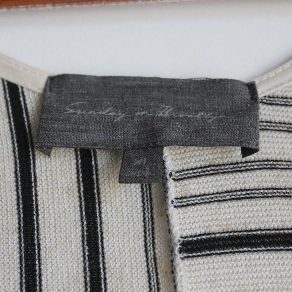 Sunday in Brooklyn split pattern striped vest - Picture 9 of 9